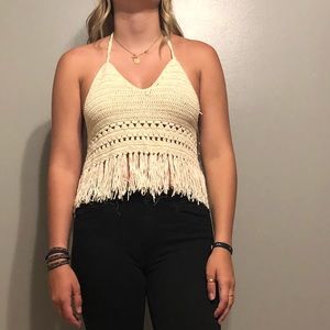 Crochet halter top